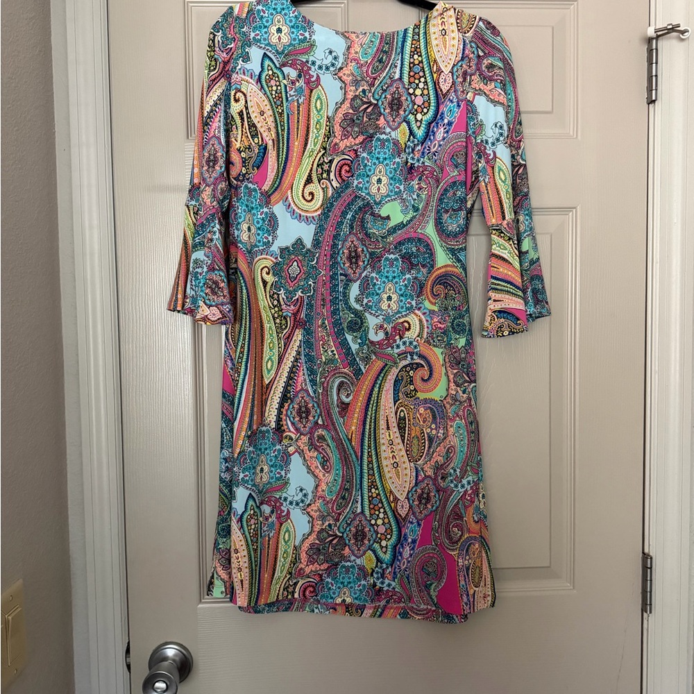 Colorful Tommy Hilfiger Paisley Print Women's Dress